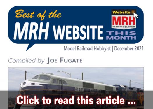 Best of the MRH website this month - Model trains - MRH feature December 2021