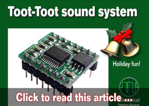 Toot-toot sound system for the layout - Model trains - MRH feature December 2021