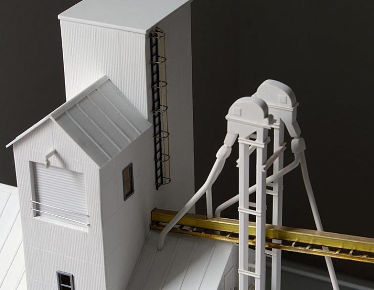Grain elevator diorama Model Railroad Hobbyist magazine
