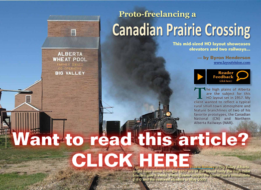 Canadian Prairie Crossing track plan - MRH Issue 7 - May/Jun 2010