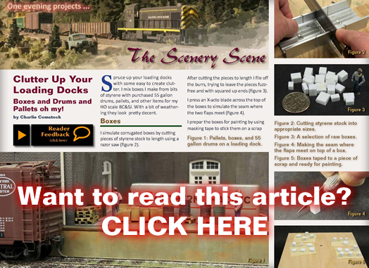 Scenery Scene - Loading Dock Details - MRH Issue 7 - May/Jun 2010