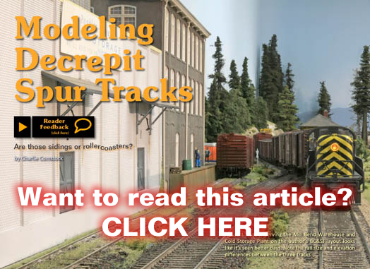 Modeling Decrepit Spur Tracks - MRH Issue 8 - Jul/Aug 2010