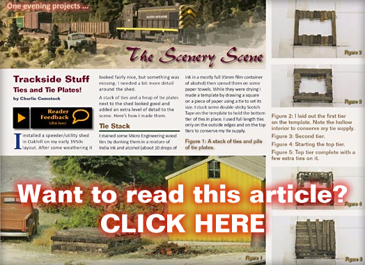 Scenery Scene - Ties and Tie Plates - MRH Issue 8 - Jul/Aug 2010