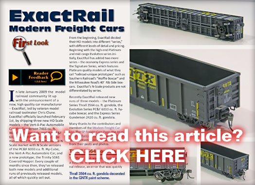 First Look: ExactRail freight cars - MRH Issue 8 - Jul/Aug 2010
