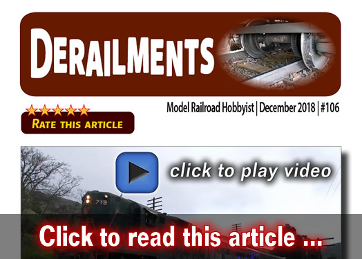 Derailments - Model trains - MRH feature December 2018