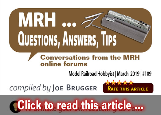 MRH Q-A-T: Making jigs, soldering track joints,  ? - Model trains - MRH column March 2019