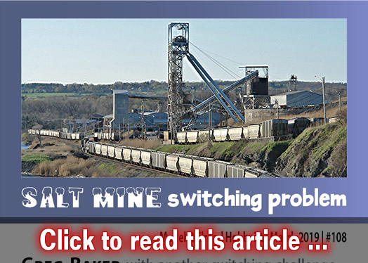 Salt Mine switching problem - Model trains - MRH column March 2019