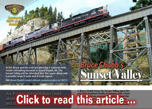 Bruce Chubb's Sunset Valley - Model trains - MRH article October 2019