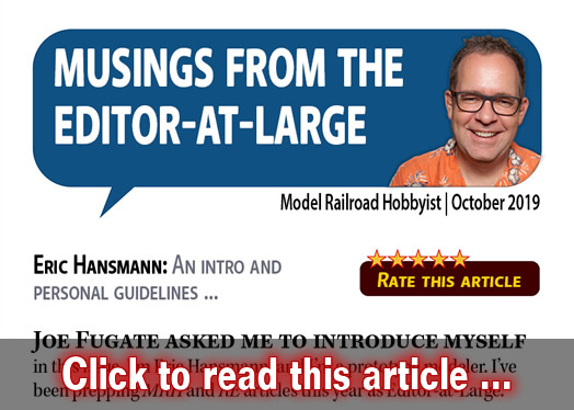 E-A-L Musings: Personal guidelines ? - Model trains - MRH editorial October 2019