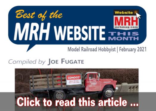 Best of the MRH website this month - Model trains - MRH feature February 2021