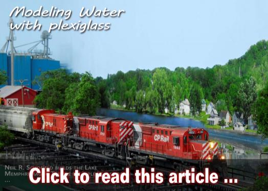 Modeling water with plexiglass - Model trains - MRH article February 2021