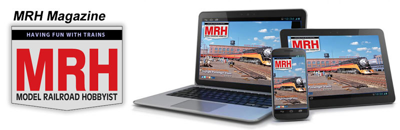 MRH Magazine - menu top graphic - Model Railroad Hobbyist forever free for model railroaders