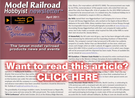 Old Yard Master &ndash; News - MRH Apr 2011