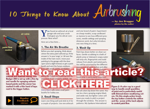 Tips for Airbrushing - MRH Apr 2011