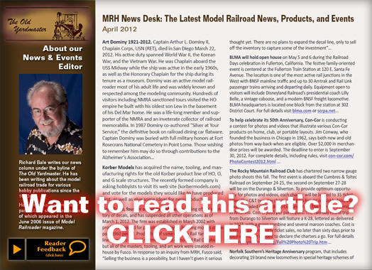 May News - MRH May 2012