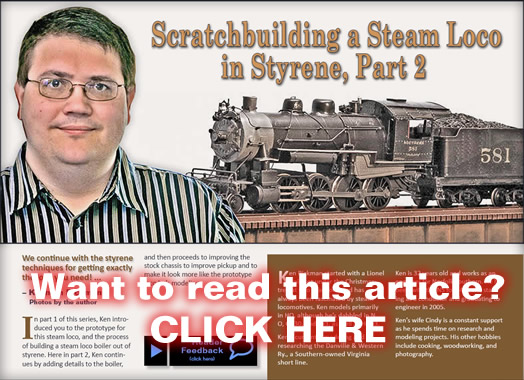 Scratch build a steam loco, p2 - HO trains - MRH July 2012