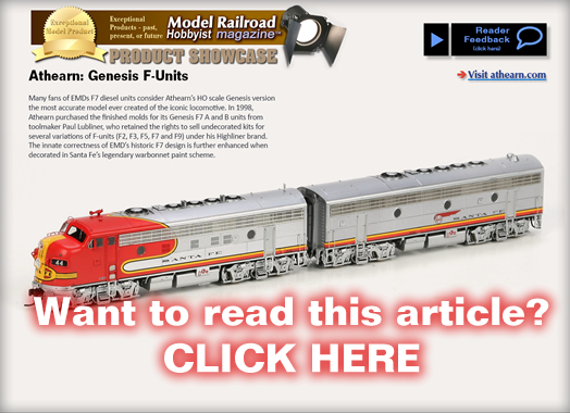 Product Showcase - Model trains - MRH Column September 2012