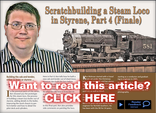 Scratch build a steam loco in styrene - Model trains - MRH article September 2012