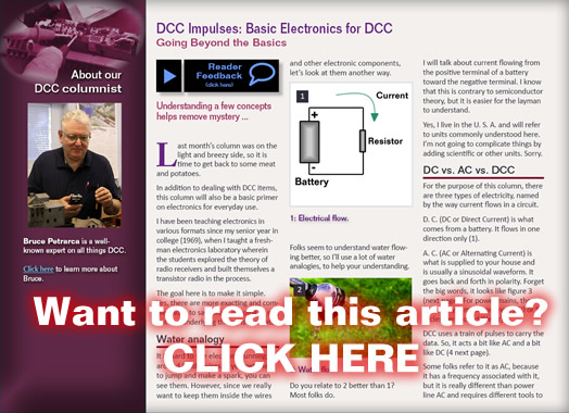 Basic DCC electronics - Model trains - MRH DCC Impulses column December 2012