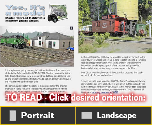 Yes it's a model - Model trains - MRH feature July 2014