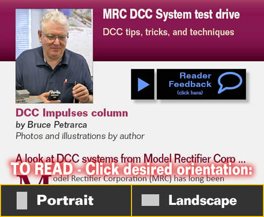 DCC Impulses: MRC DCC System test drive - Model trains - MRH column October 2014