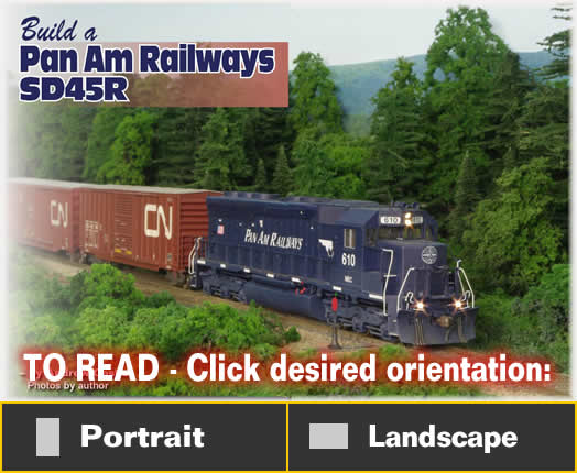 Build a PanAm Railways SD45R - Model trains - MRH article October 2014