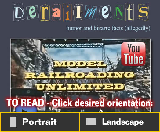 November Derailments humor/fun/bizarre facts - Model trains - MRH feature November 2014