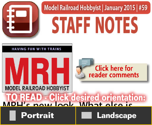 Staff Notes: MRH's Gen3 new look - Model trains - MRH column January 2015