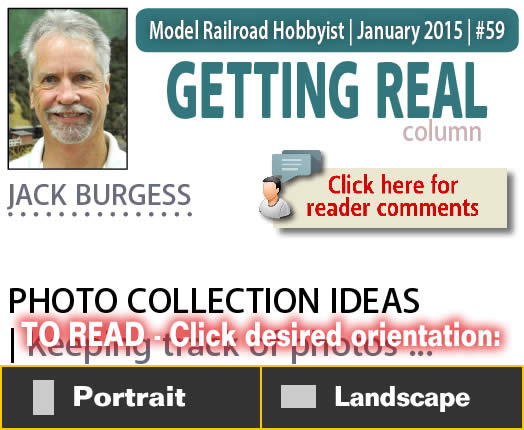 Getting Real: Managing a photo collection - Model trains - MRH column January 2015