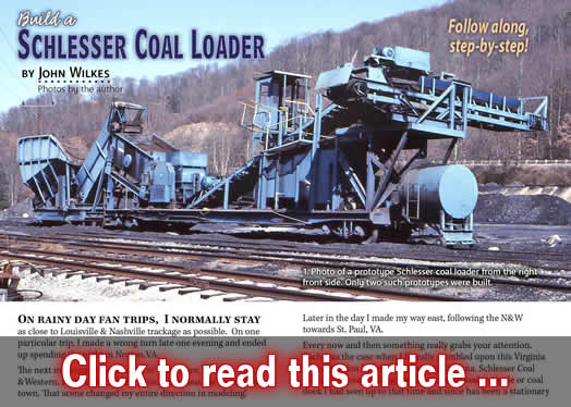 Build a Schlesser coal loader - Model trains - MRH article February 2015