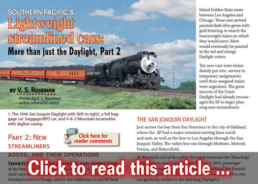 Modeling SP passenger trains, part 2 - Model trains - MRH article February 2015