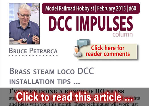 DCC Impulses: Brass steam loco DCC installation tips - Model trains - MRH column February 2015