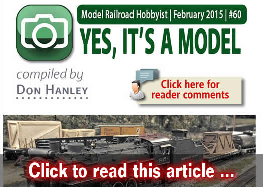 Yes, it's a model - Model trains - MRH feature February 2015