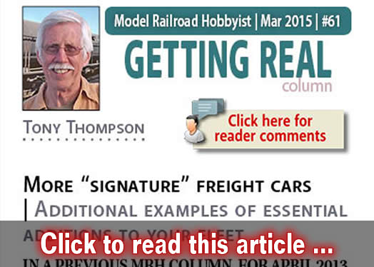 Getting Real: More signature freight cars - Model trains - MRH column March 2015