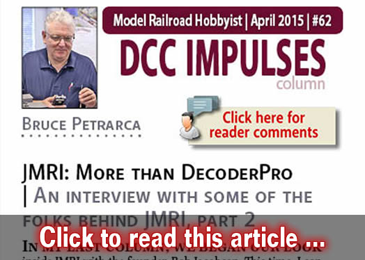 DCC Impulses: JMRI: More than DecoderPro, part 2 - Model trains - MRH column April 2015