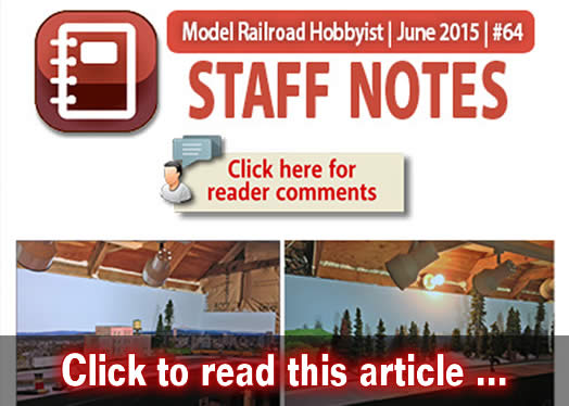 Staff Notes: Thoughts on small layouts ? - Model trains - MRH column June 2015