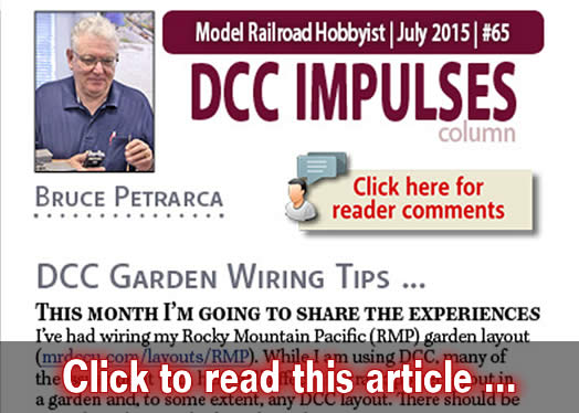 DCC Impulses: DCC garden wiring tips - Model trains - MRH column July 2015