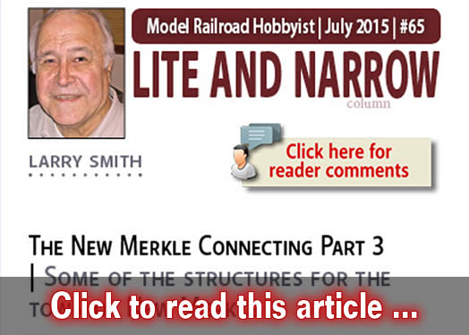 Lite and Narrow: New Merkle Connecting, part 3 - Model trains - MRH column July 2015