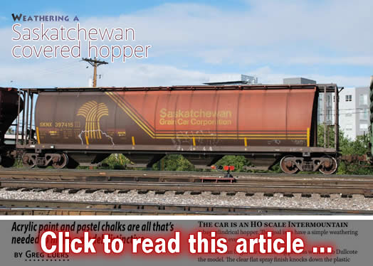 Saskatchewan covered hopper - Model trains - MRH article August 2015