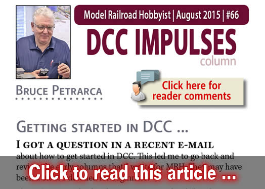 DCC Impulses: Getting started in DCC - Model trains - MRH column August 2015