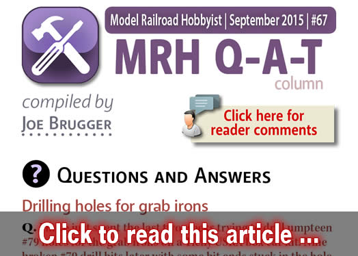 QAT: Installing grab irons, and more - Model trains - MRH column September 2015