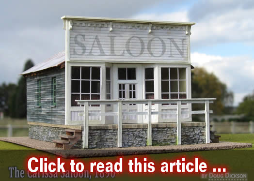 Carissa Saloon - Making impressive structures with paper - Model trains - MRH article October 2015