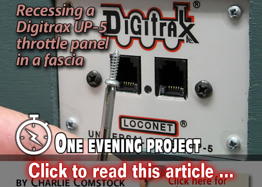 Recessing a Digitrax throttle panel - Model trains - MRH article November 2015