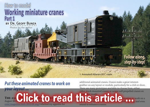 How to model working cranes - Model trains - MRH article December 2015