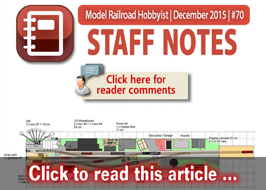 Staff Notes: MRH track plan database - Model trains - MRH column December 2015