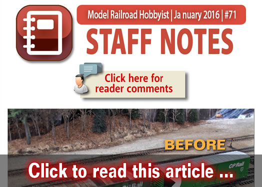 Staff Notes: Weathering with Mike Confalone - Model trains - MRH column January 2016