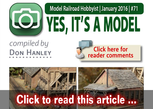 Yes it's a model - Model trains - MRH feature January 2016