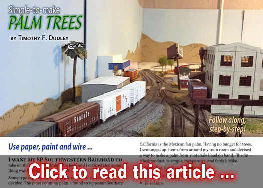 How to make palm trees - Model trains - MRH article January 2016