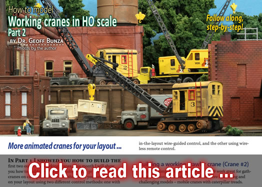 How to model working cranes-2 - Model trains - MRH article January 2016