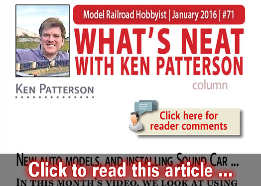 What's Neat: Installing SoundCar decoder, and more - Model trains - MRH column January 2016